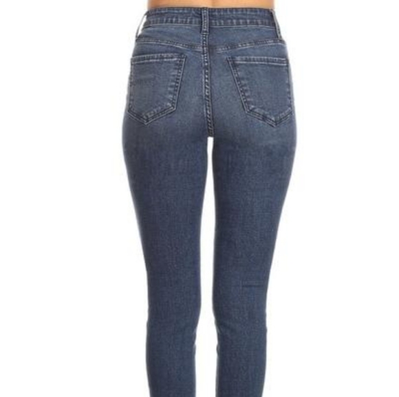 HAMMER Distressed High Rise Ankle Skinny Jeans Size 11 NWT - Picture 3 of 4